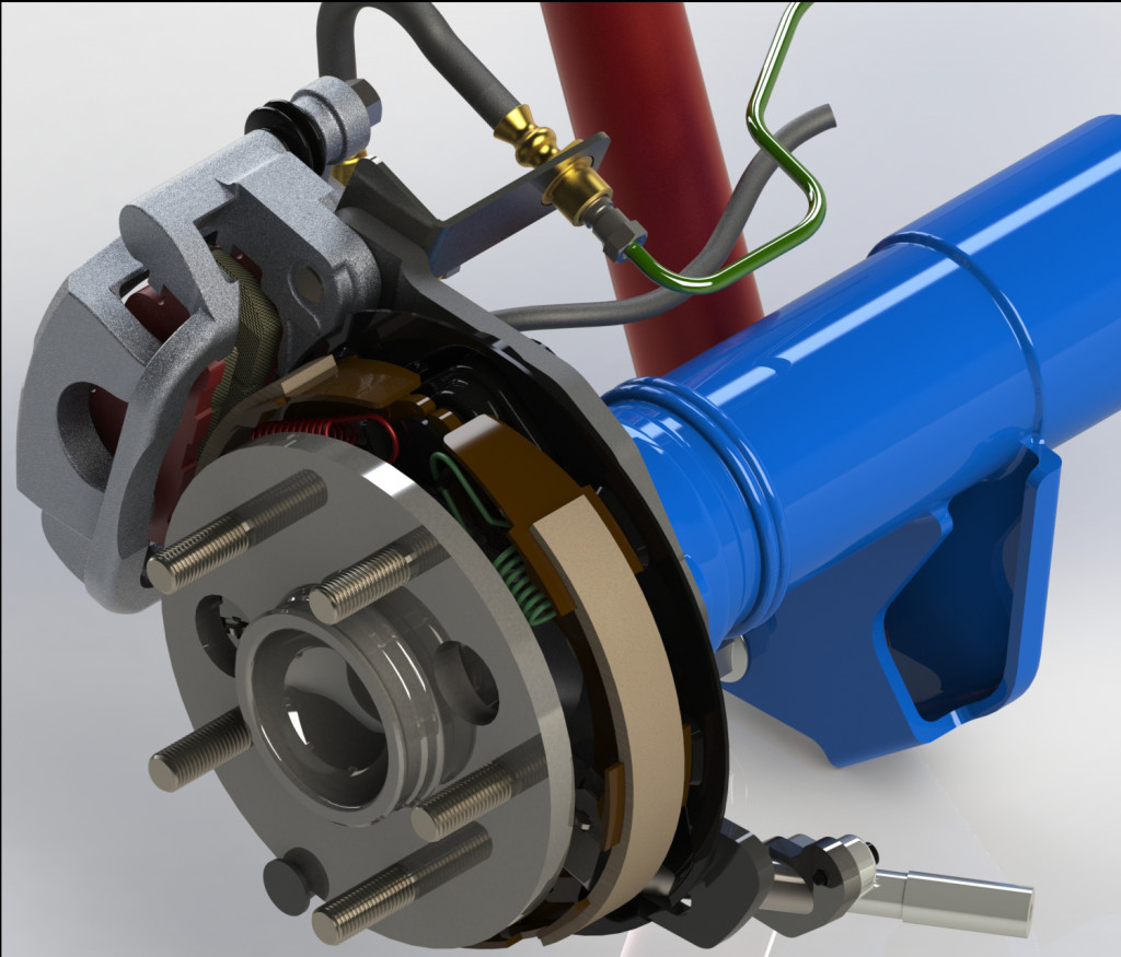 Daihatsu Terios Rear Drum to Disc Brake Kit - Isometrical-1