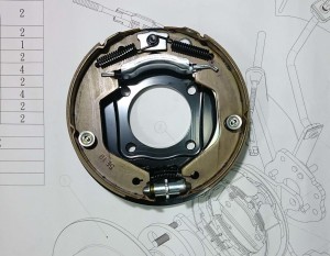 Drum in Diec - Parking mechanism for Ford Focus MK2 series.