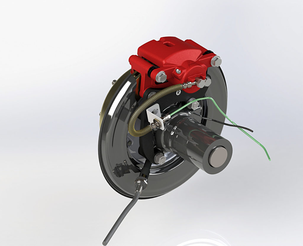 D-max Rear Drum to Disc Conversion Kit - Simulation 1